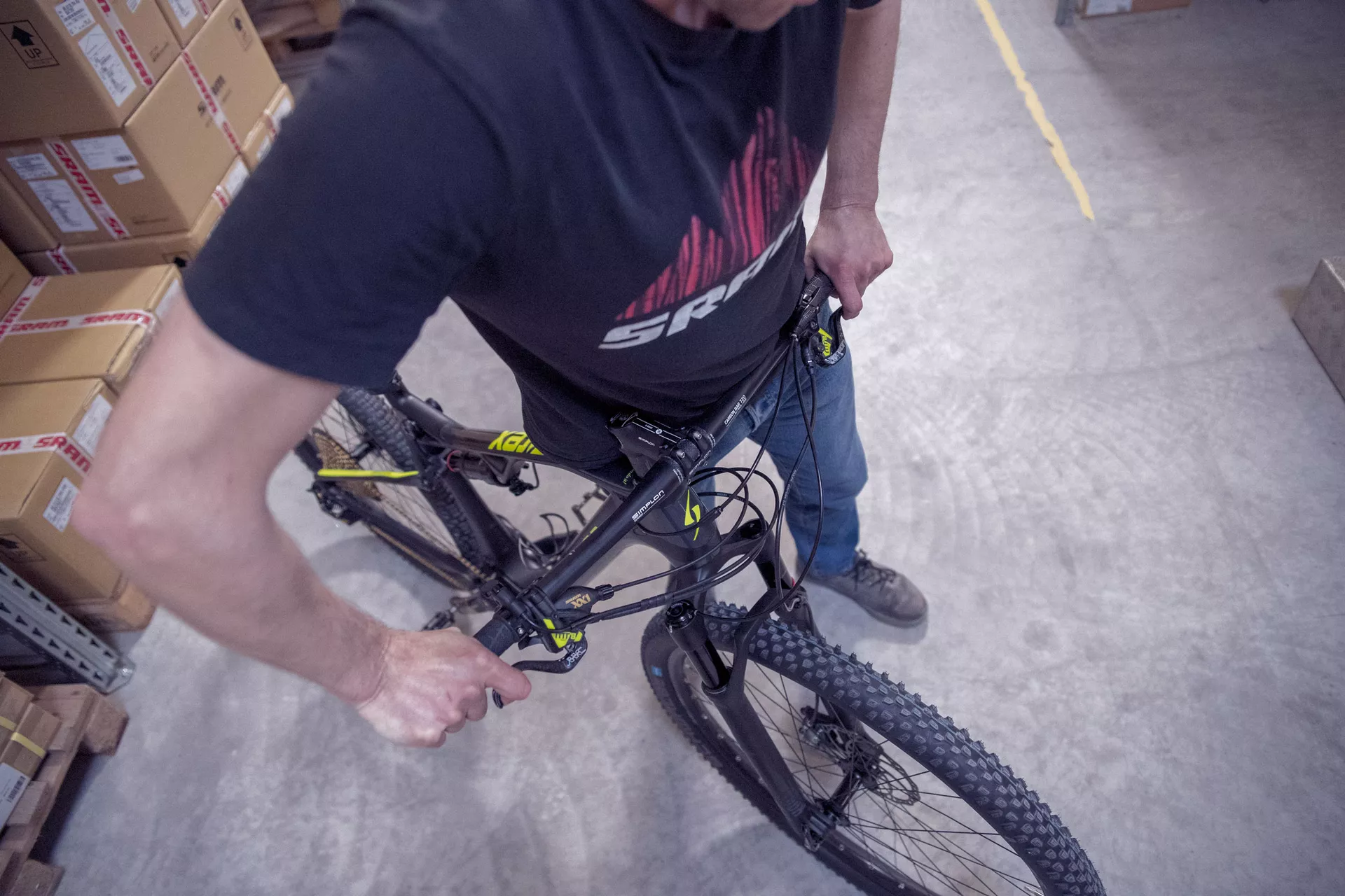 setting mountain bike suspension